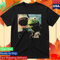 Kermit The Frog Smoking Meme Shirt Unisex , , , Long Sleeve Tee