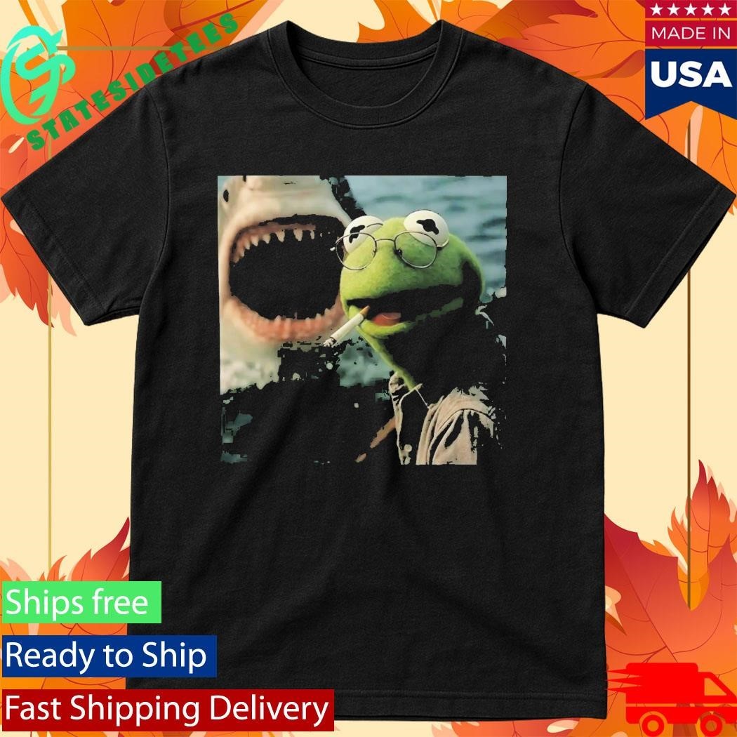 Kermit The Frog Smoking Meme Shirt Unisex , , , Long Sleeve Tee