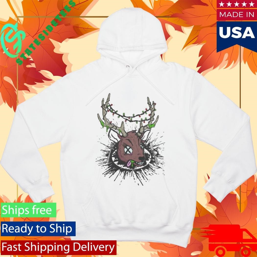 Kerrang Reindeer In Blood Shirt Unisex , , , Long Sleeve Tee