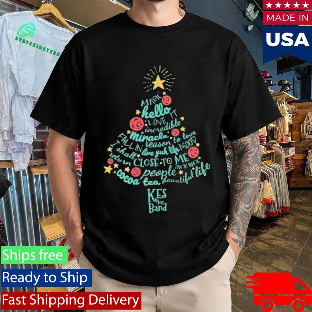 Kes The Band Christmas Tree Lyric Shirt Unisex , , , Long Sleeve Tee