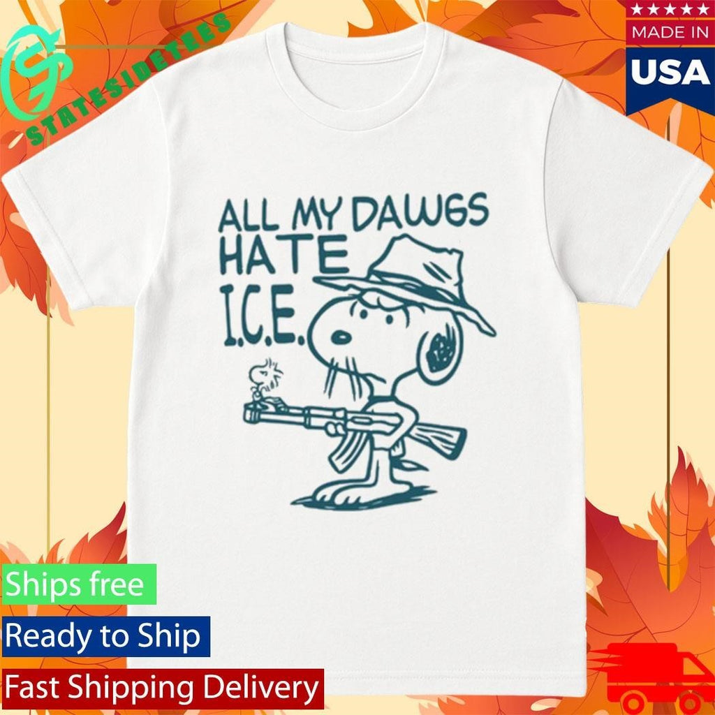 Kevin Ku Wearing All My Dawgs Hate Ice Shirt Unisex , , , Long Sleeve Tee