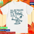 Kevin Ku Wearing All My Dawgs Hate Ice Shirt Unisex , , , Long Sleeve Tee