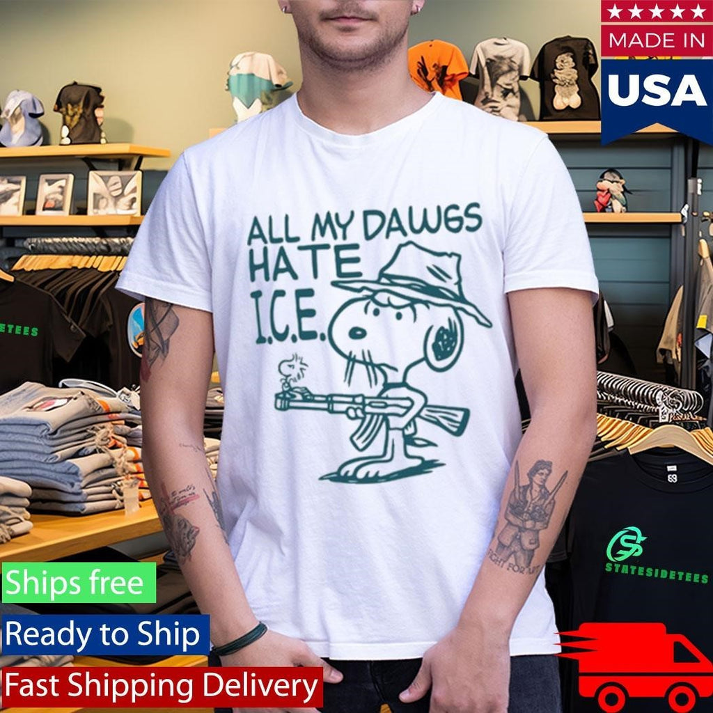 Kevin Ku Wearing All My Dawgs Hate Ice Shirt Unisex , , , Long Sleeve Tee