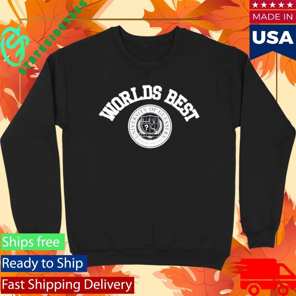 Kevin Langue Worlds Best University Of Guessers Shirt Unisex , , , Long Sleeve Tee