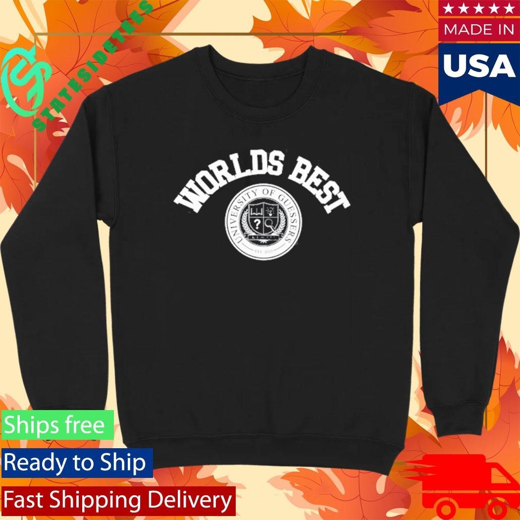 Kevin Langue Worlds Best University Of Guessers Shirt Unisex , , , Long Sleeve Tee