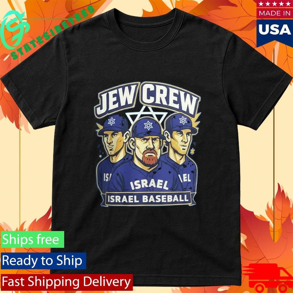 Kevin Youkilis Jew Crew Israel Baseball Shirt Unisex , , , Long Sleeve Tee
