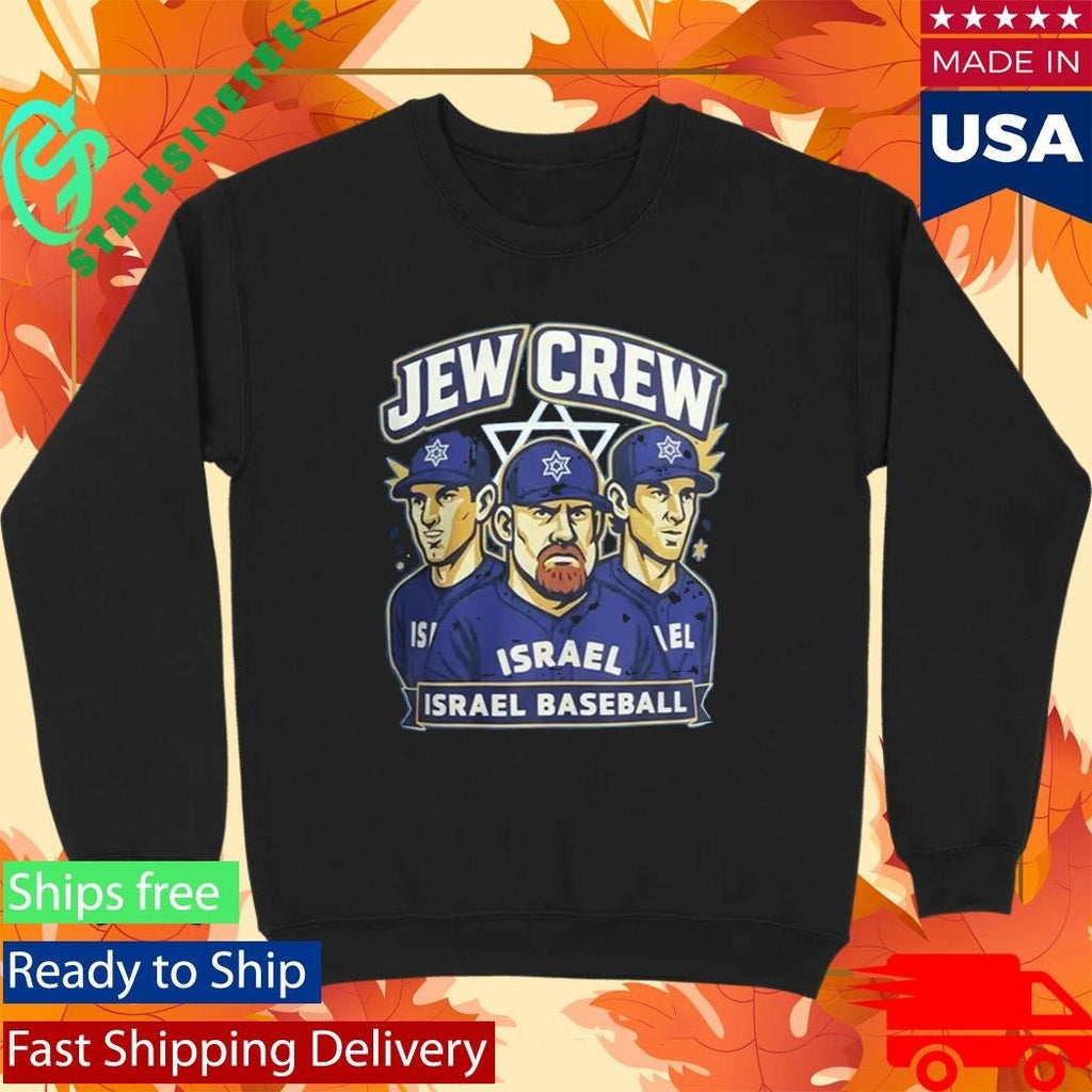 Kevin Youkilis Jew Crew Israel Baseball Shirt Unisex , , , Long Sleeve Tee