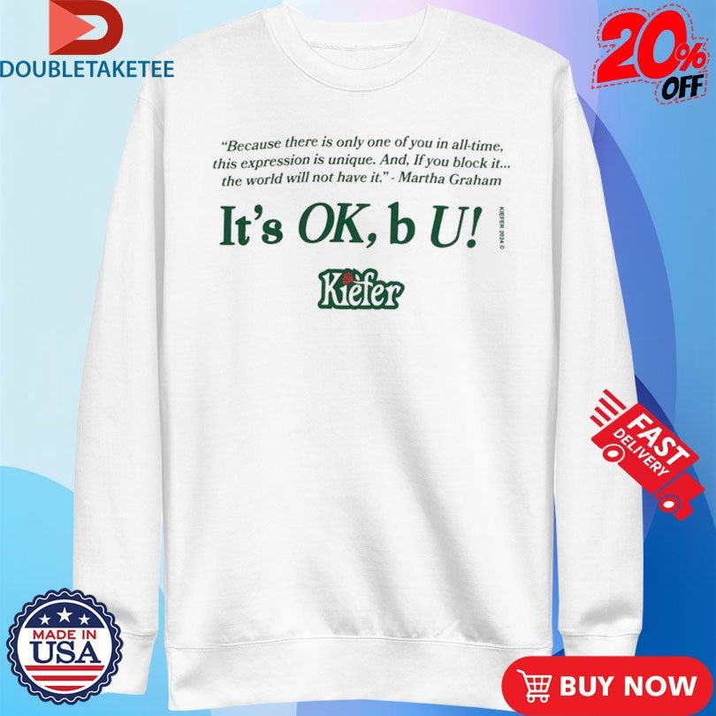 Kiefer It’s Ok B U Martha Graham Unisex , , , Long Sleeve Tee