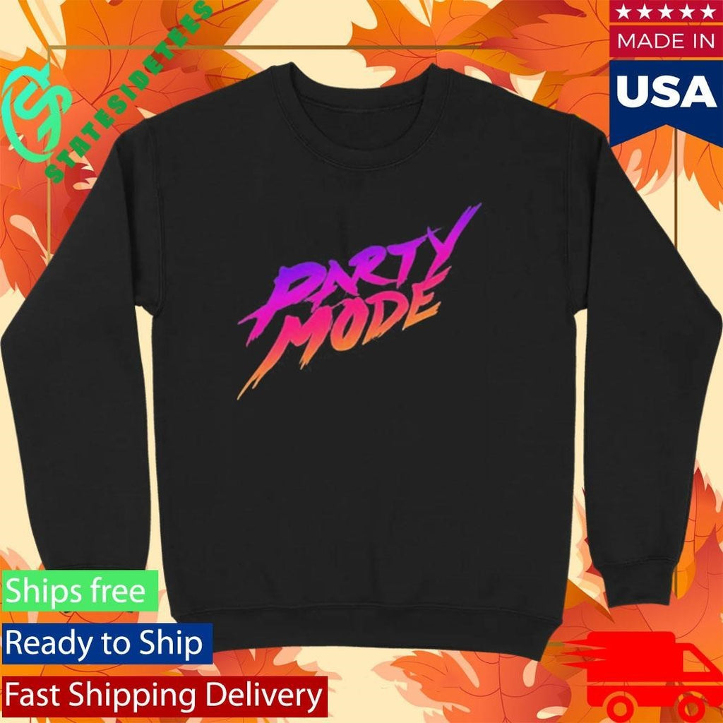 Kinda Funny Party Mode Shirt Unisex , , , Long Sleeve Tee