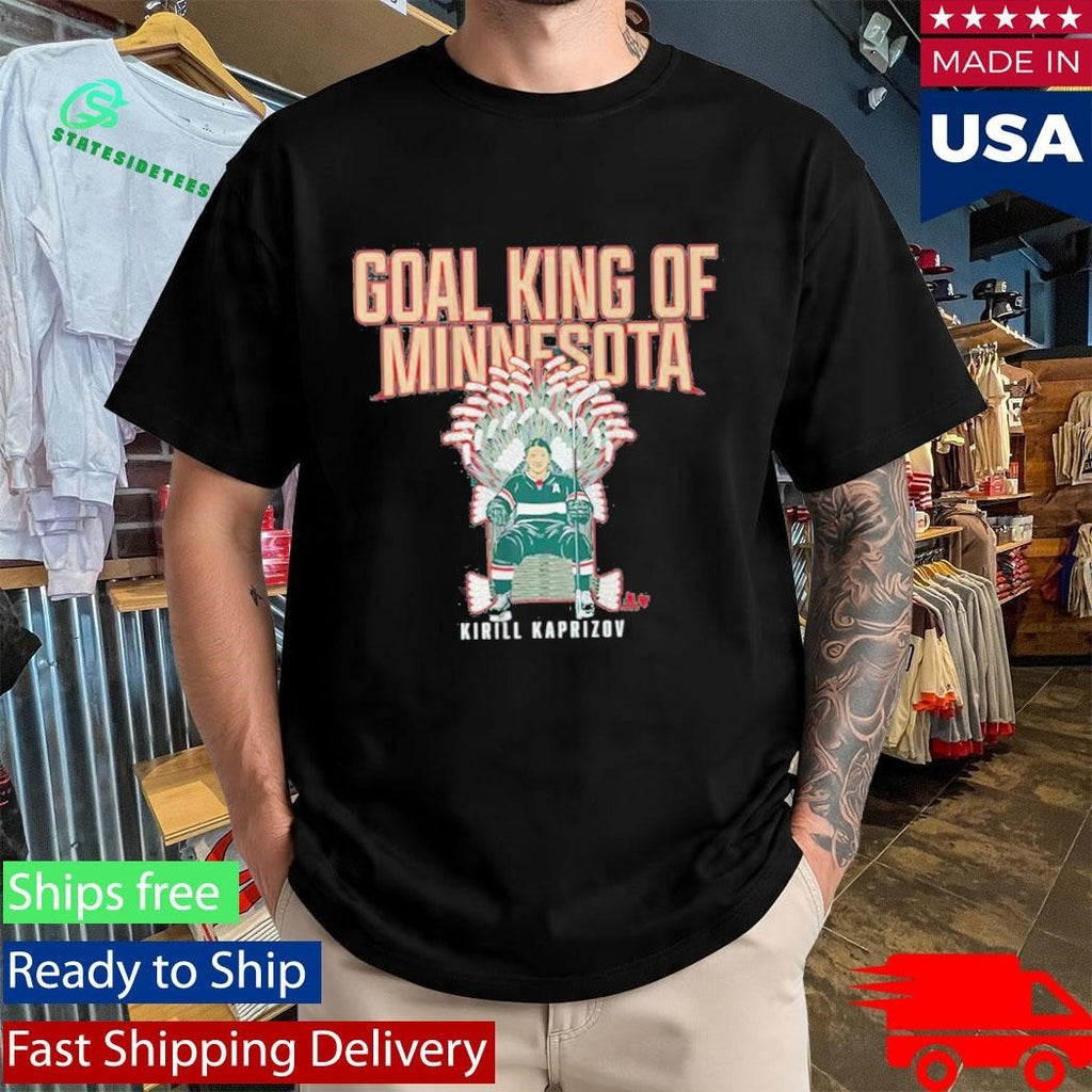 Kirill Kaprizov Goal King Of Minnesota Shirt Unisex , , , Long Sleeve Tee