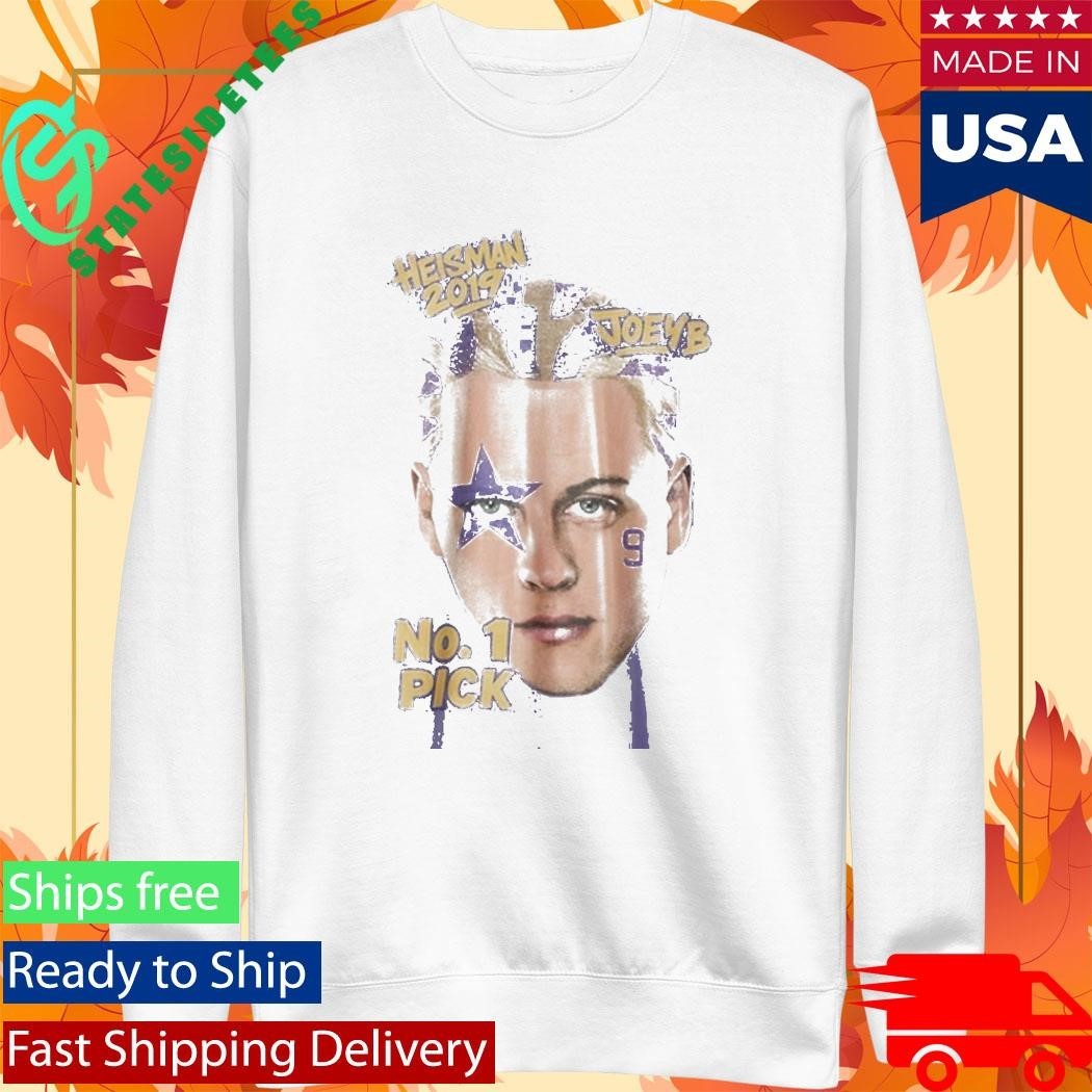 LSU Heisman 2019 Joe Burrow No 1 Pick Shirt Unisex , , , Long Sleeve Tee