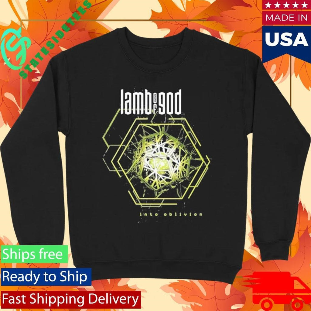Lamb Of God Into Oblivion Hexagon Shirt Unisex , , , Long Sleeve Tee