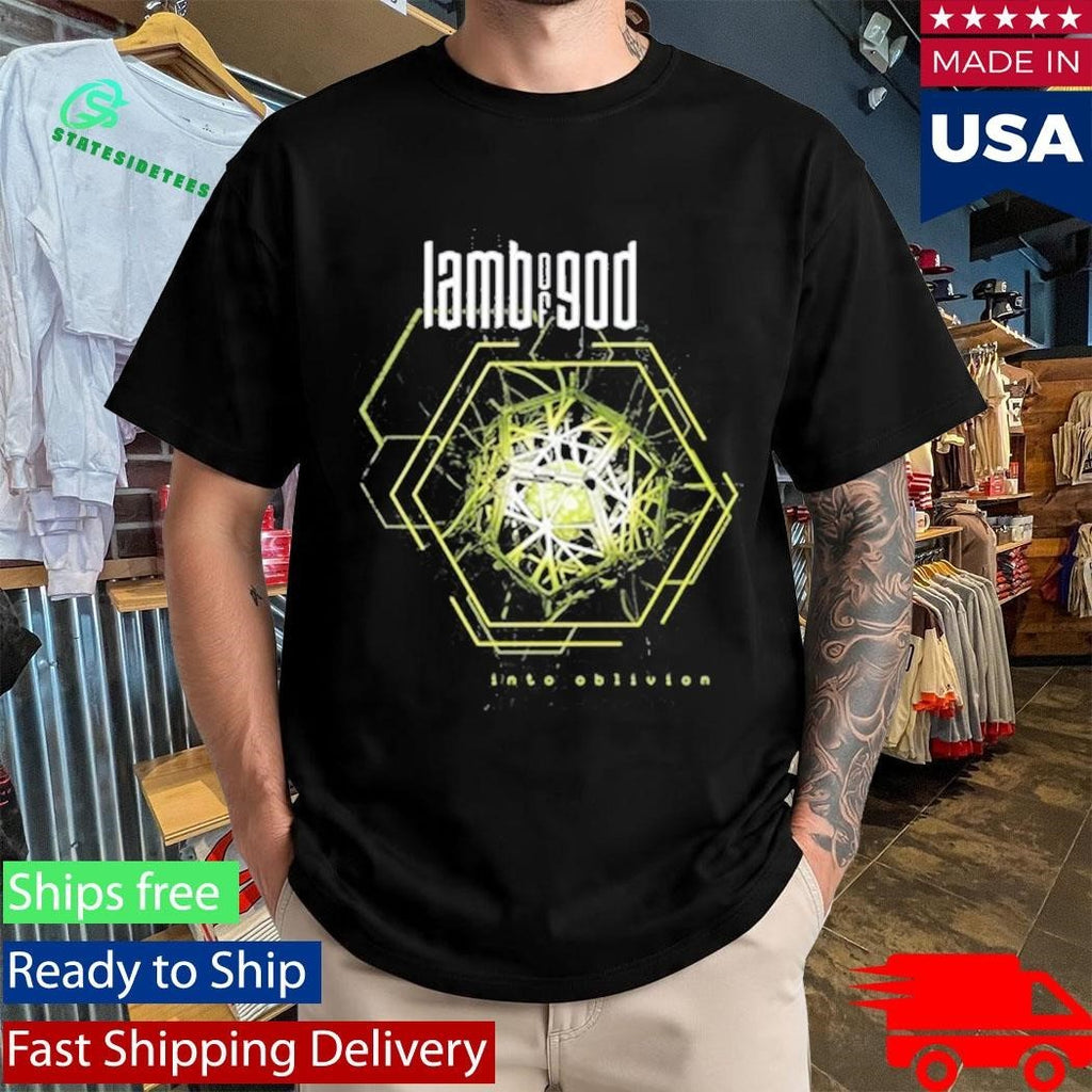 Lamb Of God Into Oblivion Hexagon Shirt Unisex , , , Long Sleeve Tee