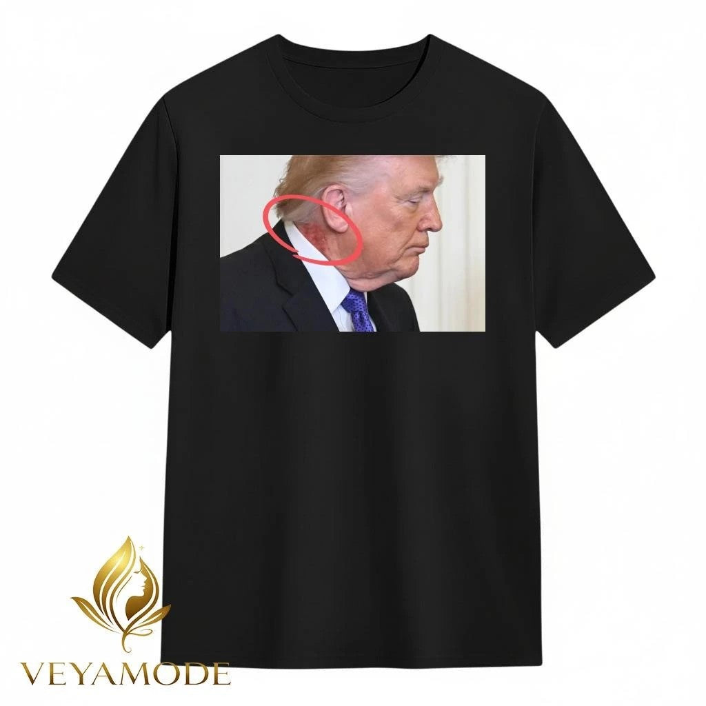 Large red mark on the neck of US President Donald Trump tee Unisex , , , Long Sleeve Tee
