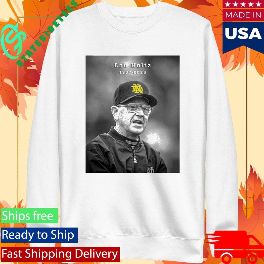 Legendary Notre Dame Coach Lou Holtz 1937-2026 Shirt Unisex , , , Long Sleeve Tee