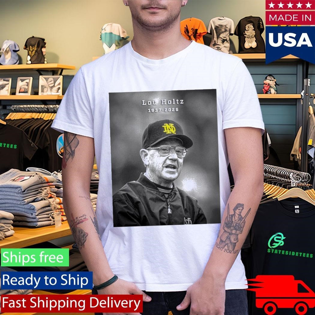 Legendary Notre Dame Coach Lou Holtz 1937-2026 Shirt Unisex , , , Long Sleeve Tee