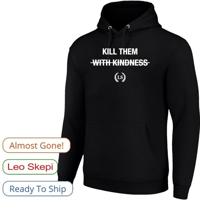 Leo Skepi K*Ll Them Bold Statement Shirt LS Logo Black Menswear Womenswear Top T-Shirts