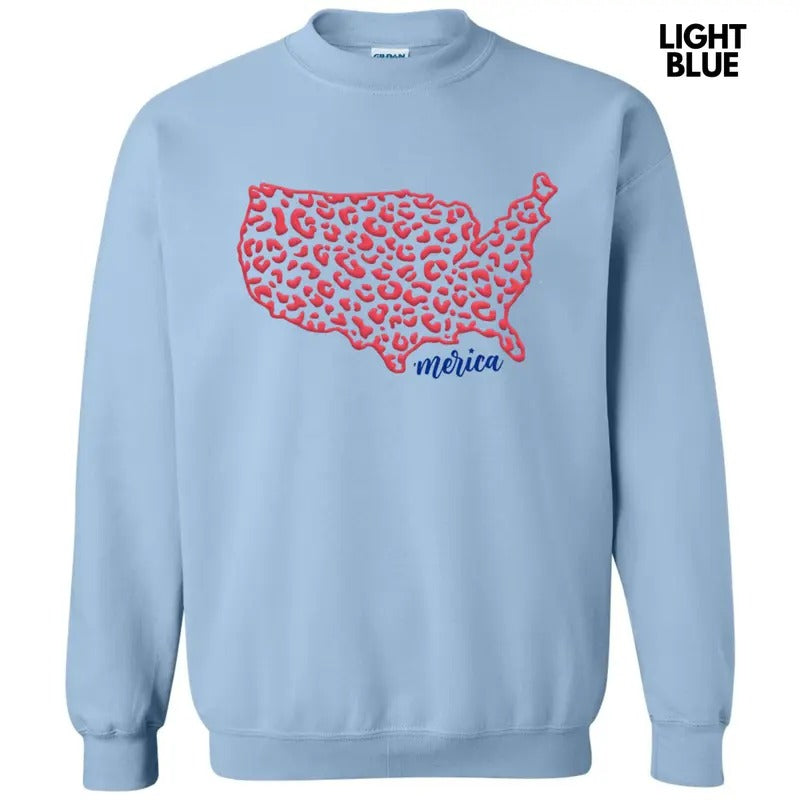 Leopard United States Puff T-Shirts