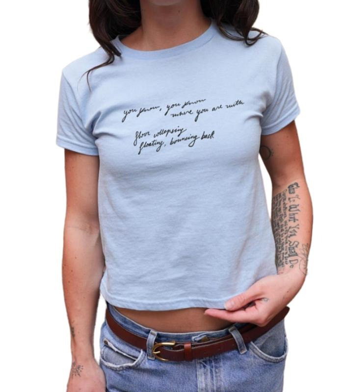 Let Down Shirt OK Computer Baby Music Fans 90s Y2K Baby "You Know You Know Where You Are " T-Shirts
