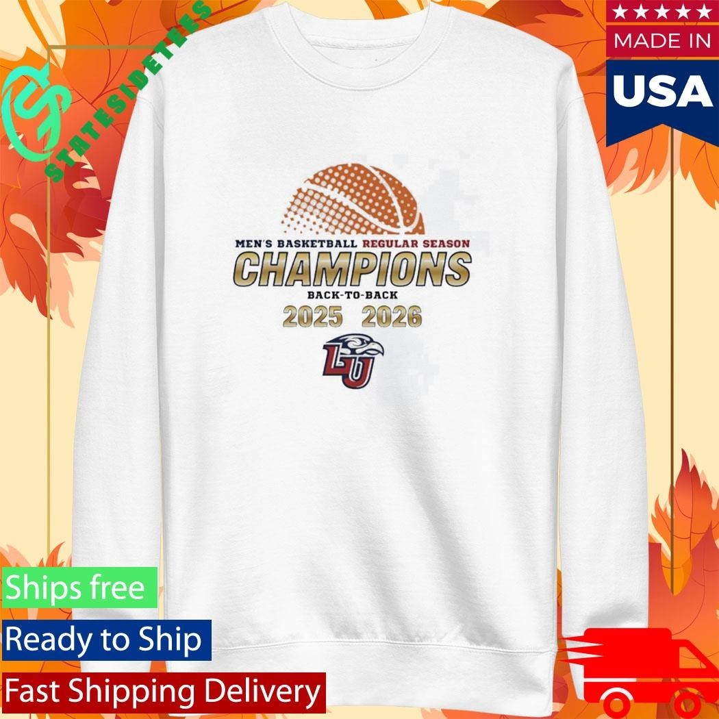 Liberty Flames Mens Basketball Regular Seasons Champions Back To Back 2025 2026 Shirt Unisex , , , Long Sleeve Tee
