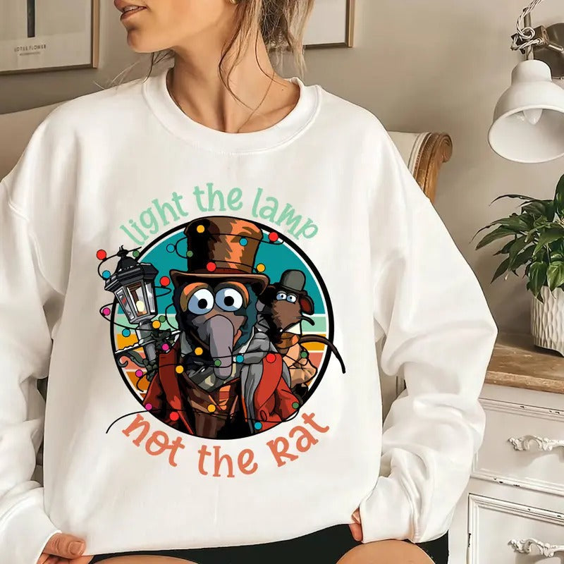 Light Lamp Not Rat Gronzo Character Muppet Carol Shirt Cartoon Character Xmas Png 90s Movie Shirt Magic Kingdom Shirt T-Shirts