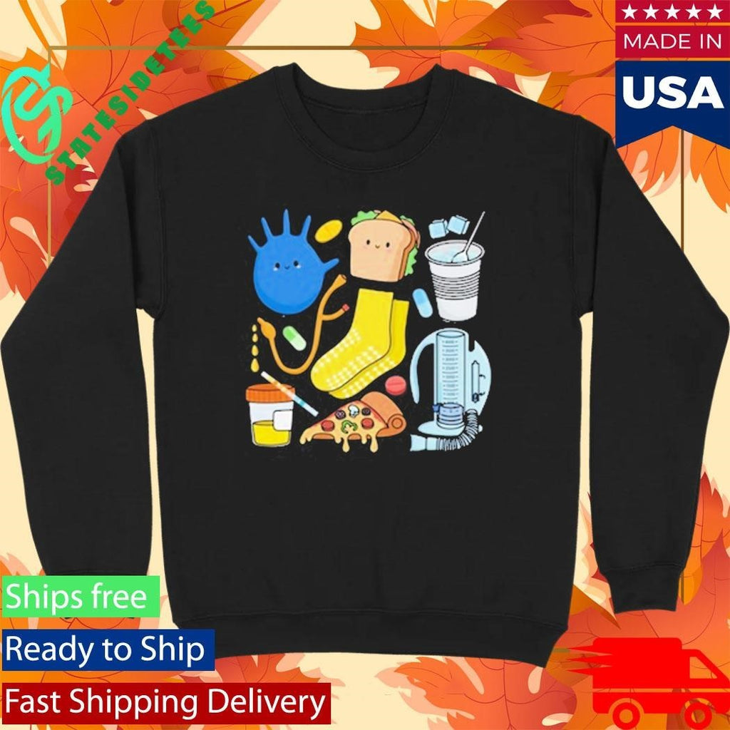 Lindsey Shelton Scrubhacks Collab Nurse Collage Shirt Unisex , , , Long Sleeve Tee
