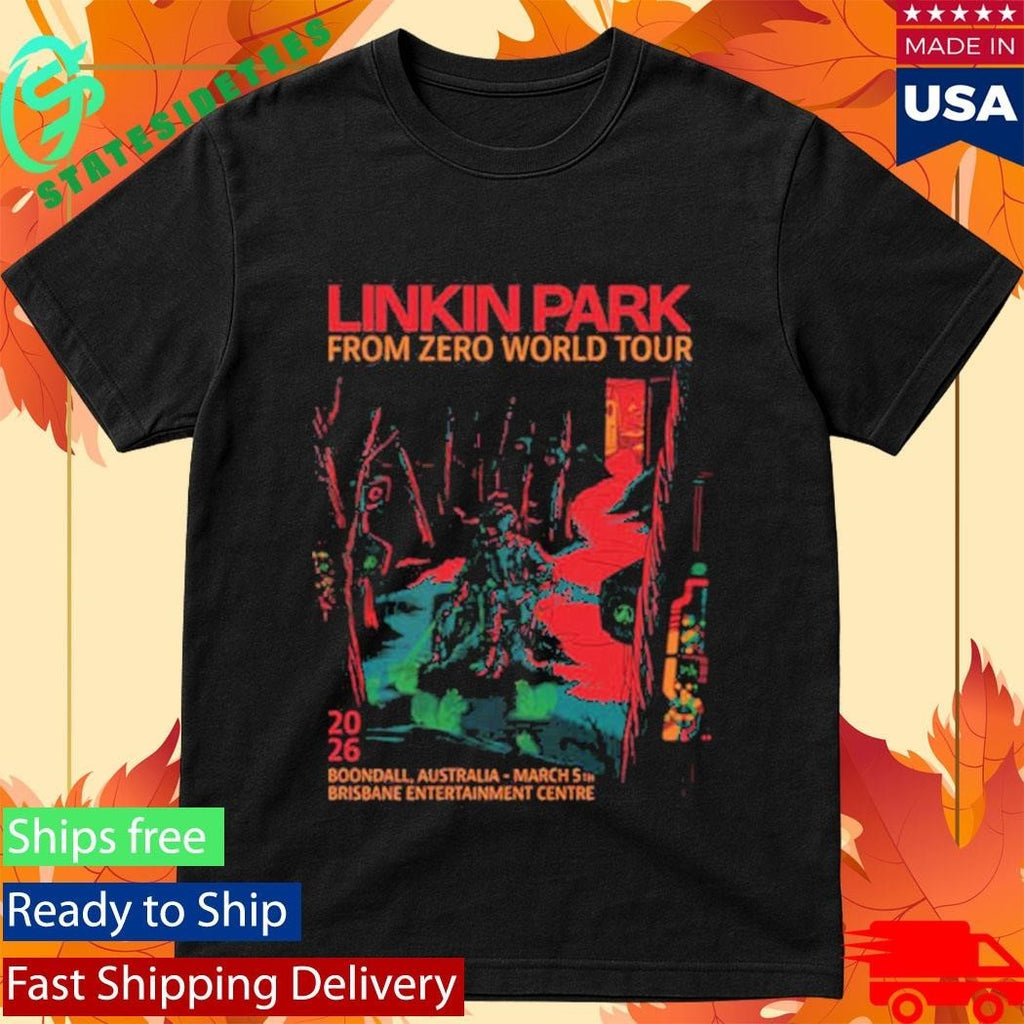 Linkin Park From Zero World Tour 2026 At Brisbane Entertainment Center On March 5 2026 Boondall Australia Art By Jeff McMillan Shirt