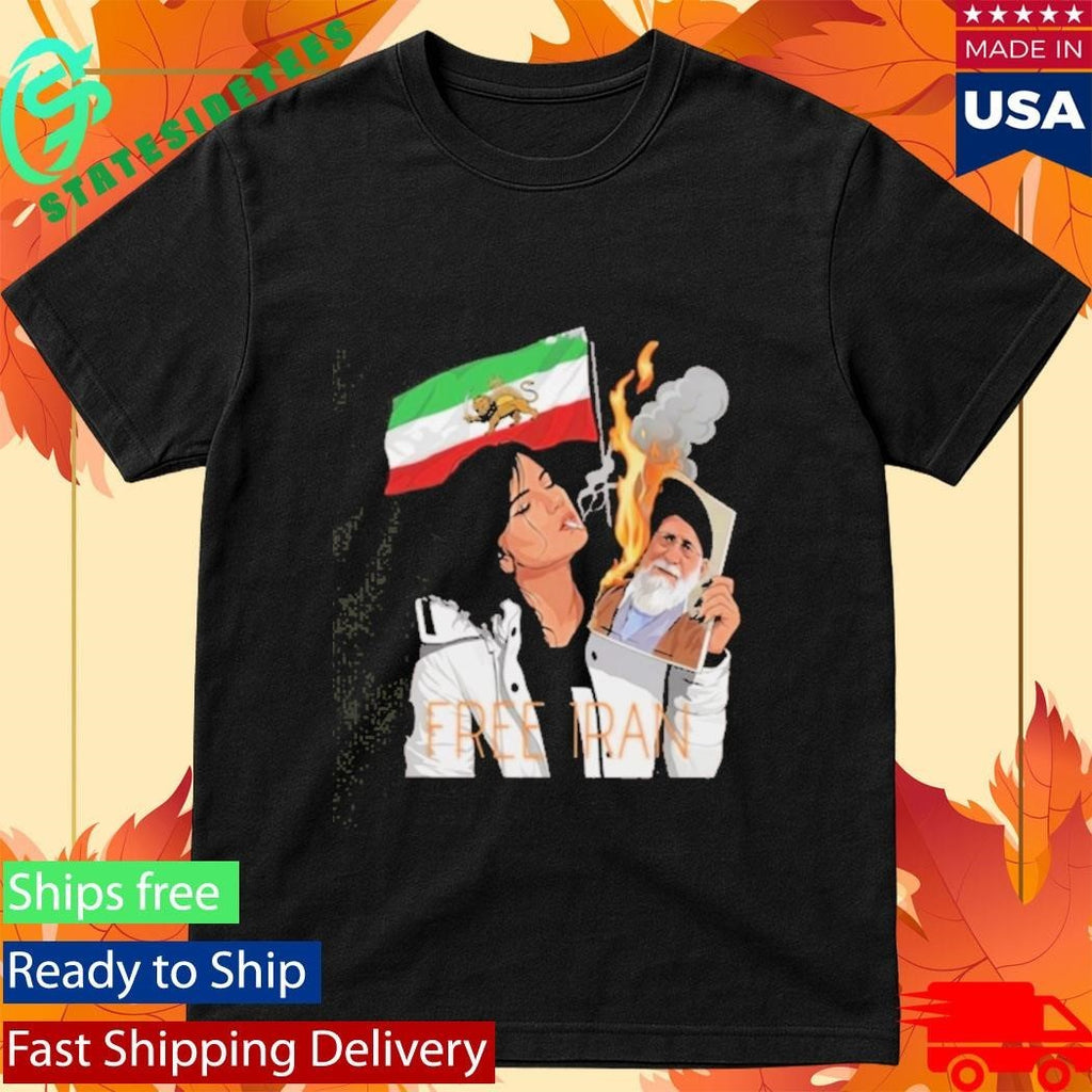 Lion And Sun Flag Persian Free Iran Shirt Unisex , , , Long Sleeve Tee