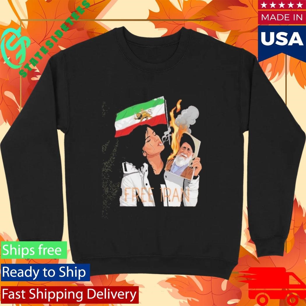 Lion And Sun Flag Persian Free Iran Shirt Unisex , , , Long Sleeve Tee