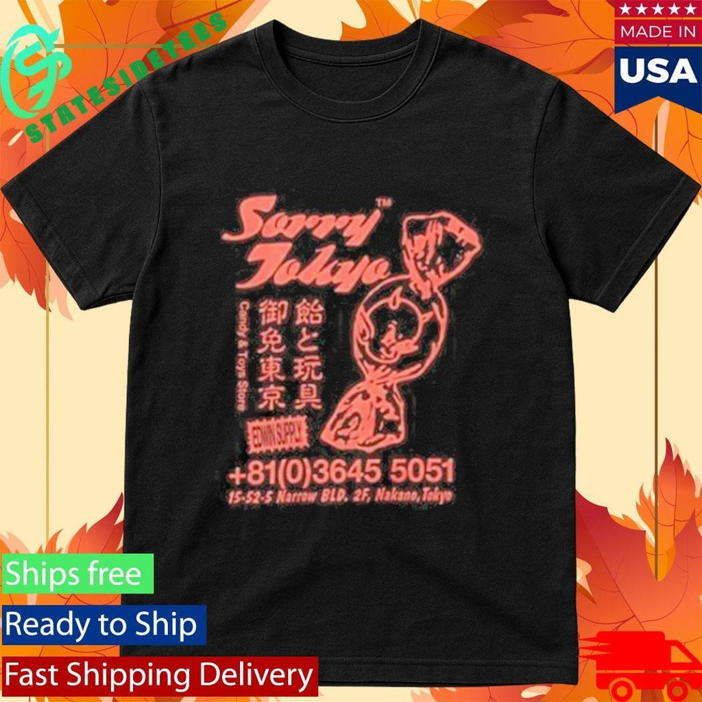 Little America Edwin Sorry Tokyo Shirt Unisex , , , Long Sleeve Tee