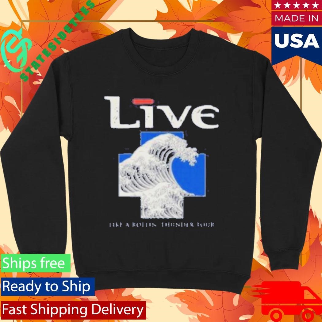 Live Waves Like A Rollin’ Thunder Tour Shirt Unisex , , , Long Sleeve Tee