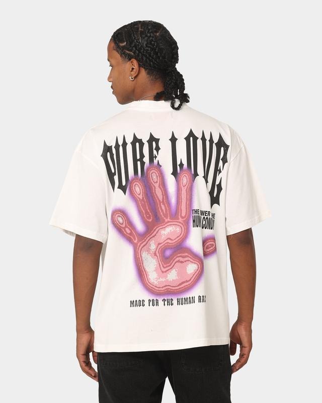 Loiter Pure Love Vintage White Trending Movie Vintage 90s Movie Fans Him Her Urbanwear Shirt Casual Fabric T-Shirts
