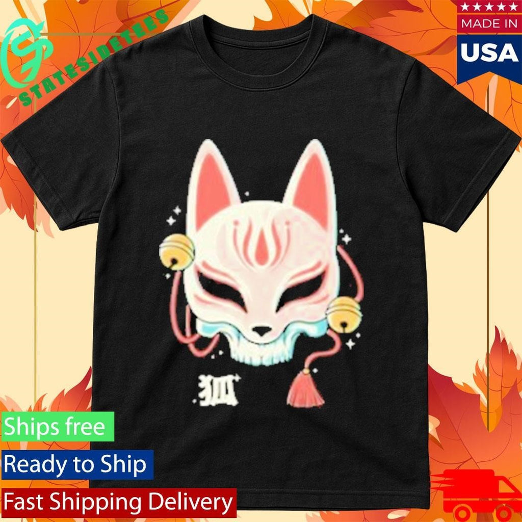 Lonely Kids Club Kitsune Skull Shirt Unisex , , , Long Sleeve Tee