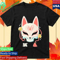 Lonely Kids Club Kitsune Skull Shirt Unisex , , , Long Sleeve Tee