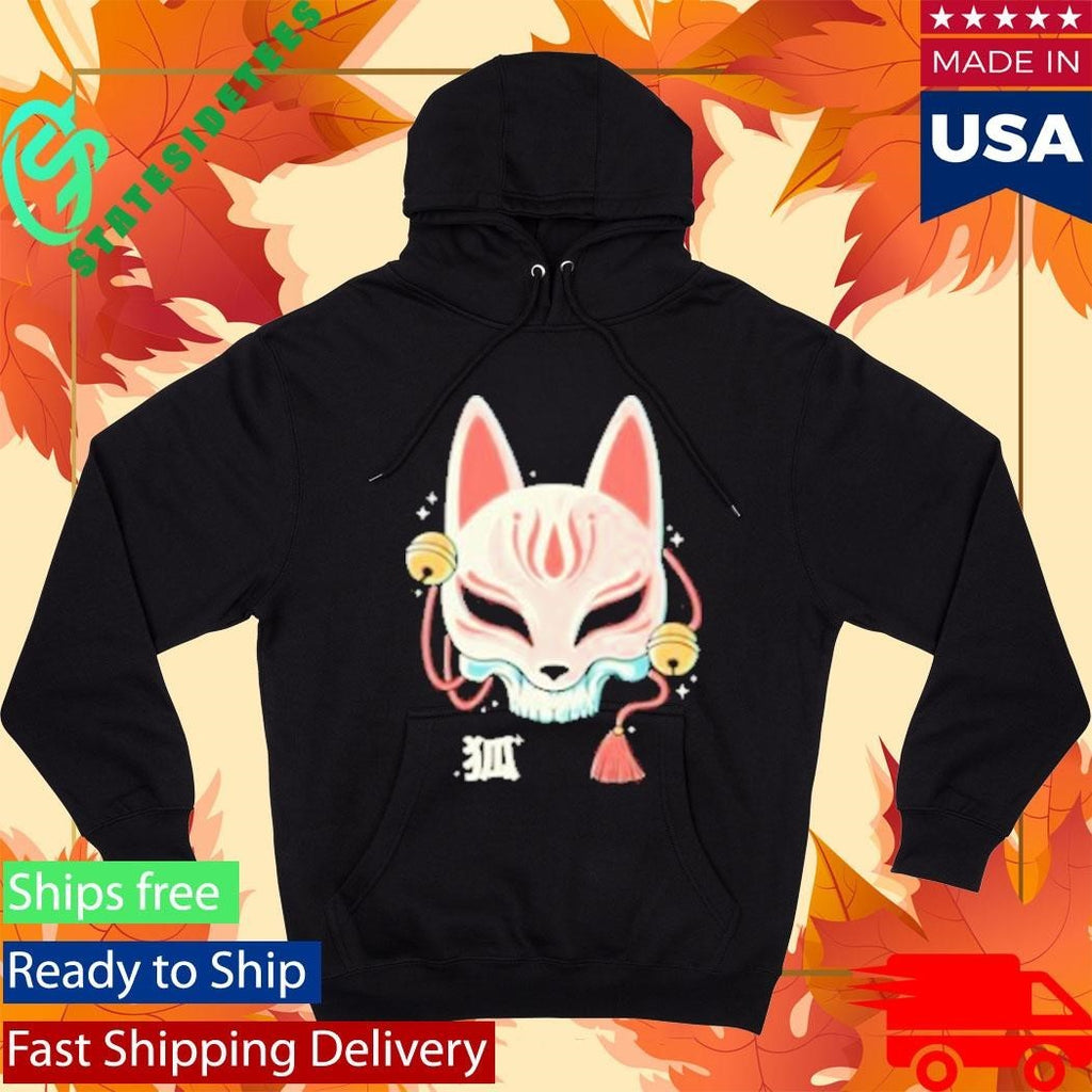 Lonely Kids Club Kitsune Skull Shirt Unisex , , , Long Sleeve Tee