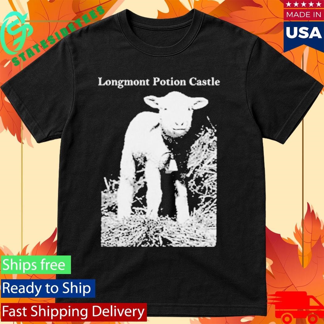 Longmont Potion Castle Lamb Patch Shirt Unisex , , , Long Sleeve Tee