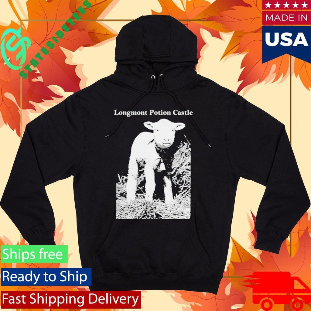 Longmont Potion Castle Lamb Patch Shirt Unisex , , , Long Sleeve Tee