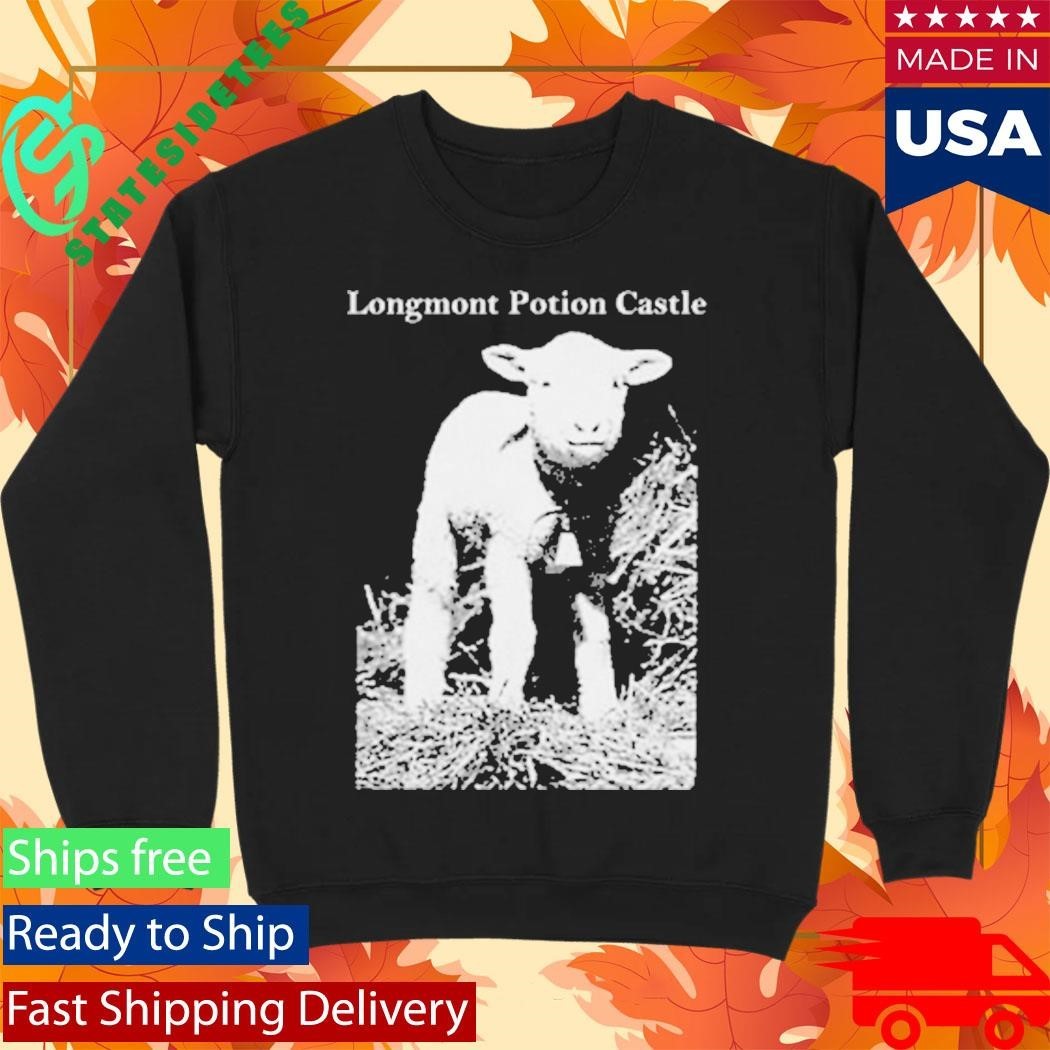 Longmont Potion Castle Lamb Patch Shirt Unisex , , , Long Sleeve Tee