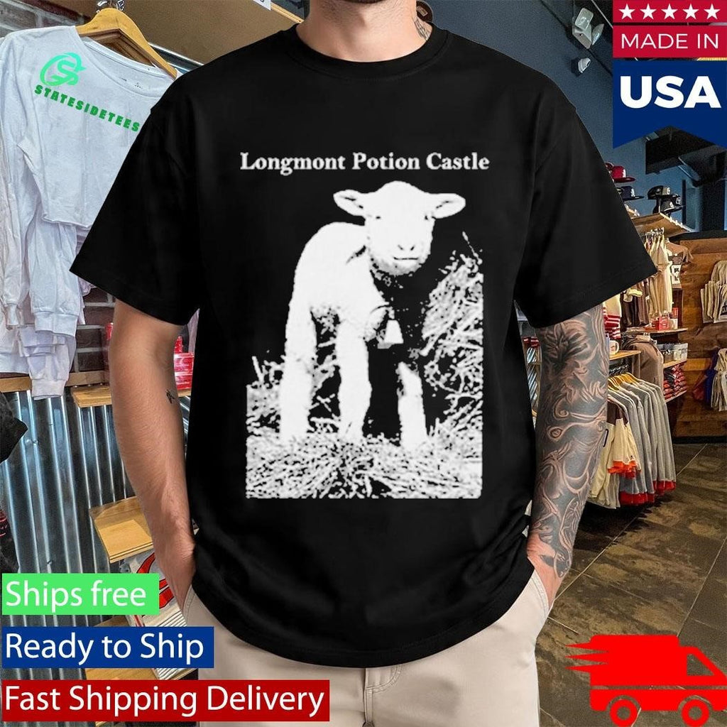 Longmont Potion Castle Lamb Patch Shirt Unisex , , , Long Sleeve Tee