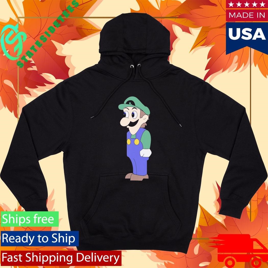 Look at Front of Shirt for Boobs Luigi Shirt Unisex , , , Long Sleeve Tee