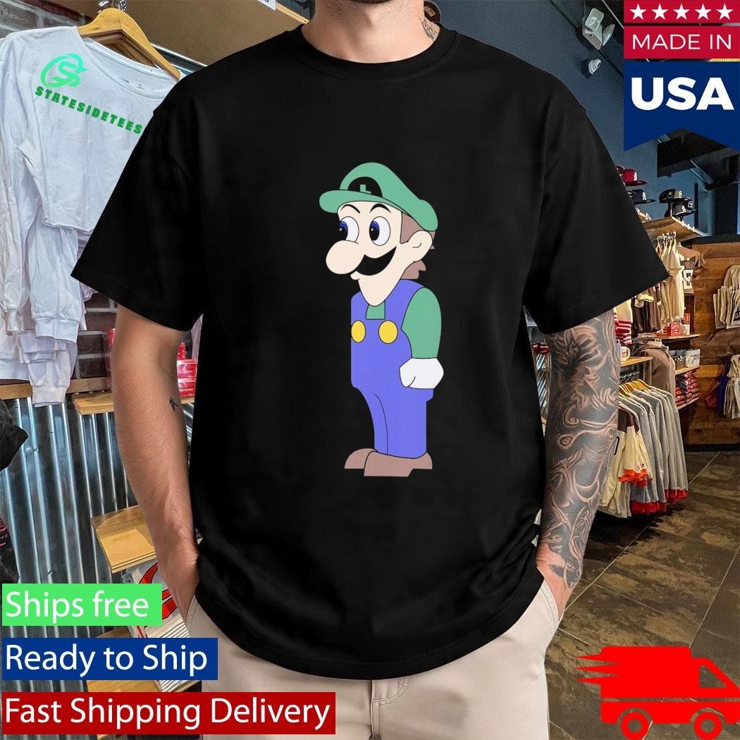 Look at Front of Shirt for Boobs Luigi Shirt Unisex , , , Long Sleeve Tee