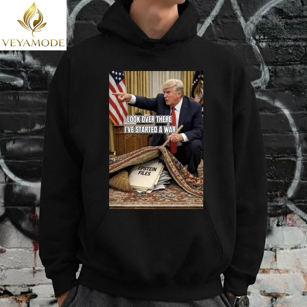 Look over there I’ve started a war Epstein Files Trump tee Unisex , , , Long Sleeve Tee