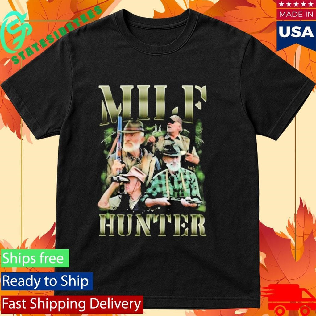 Lookhuman Milf Hunter Shirt Unisex , , , Long Sleeve Tee