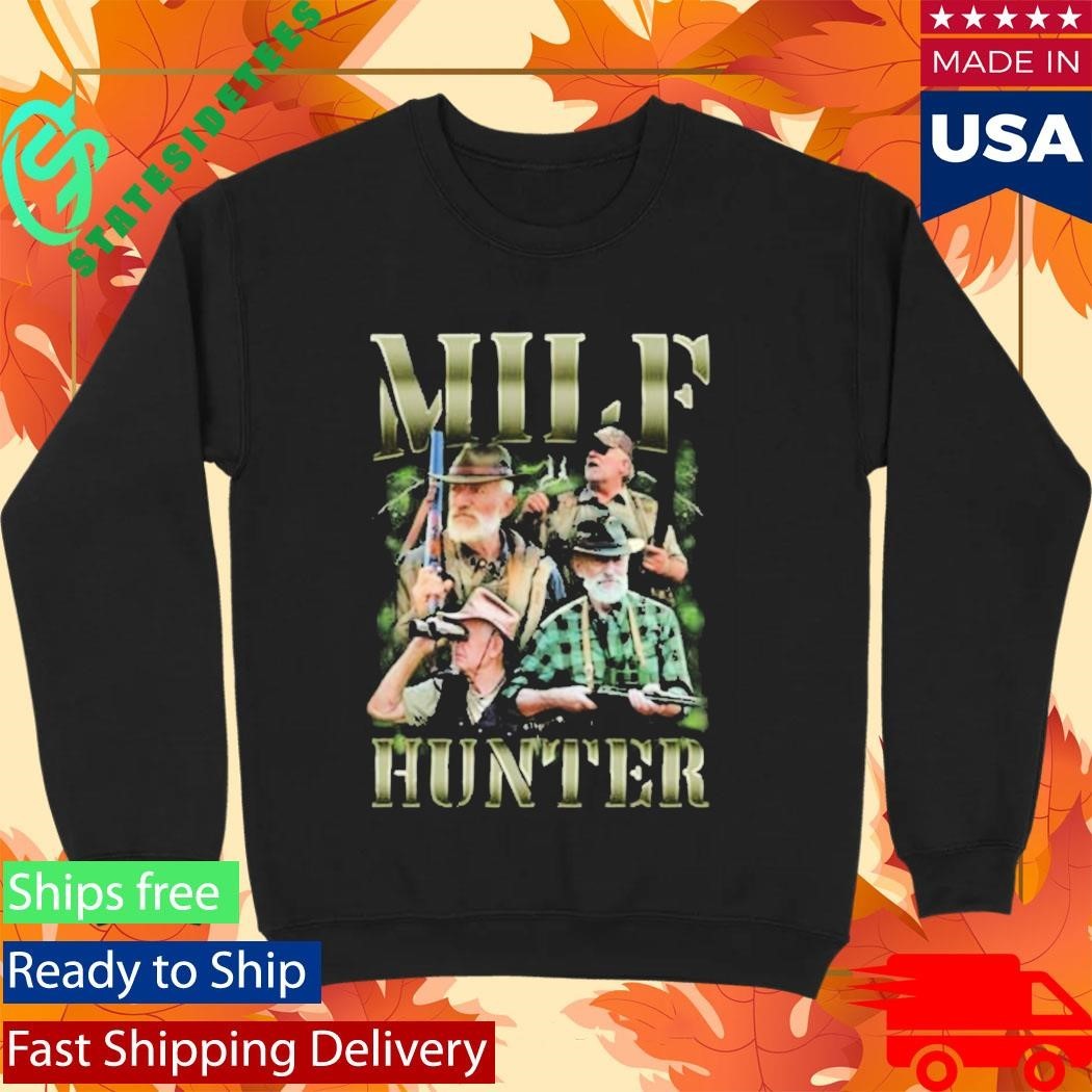 Lookhuman Milf Hunter Shirt Unisex , , , Long Sleeve Tee
