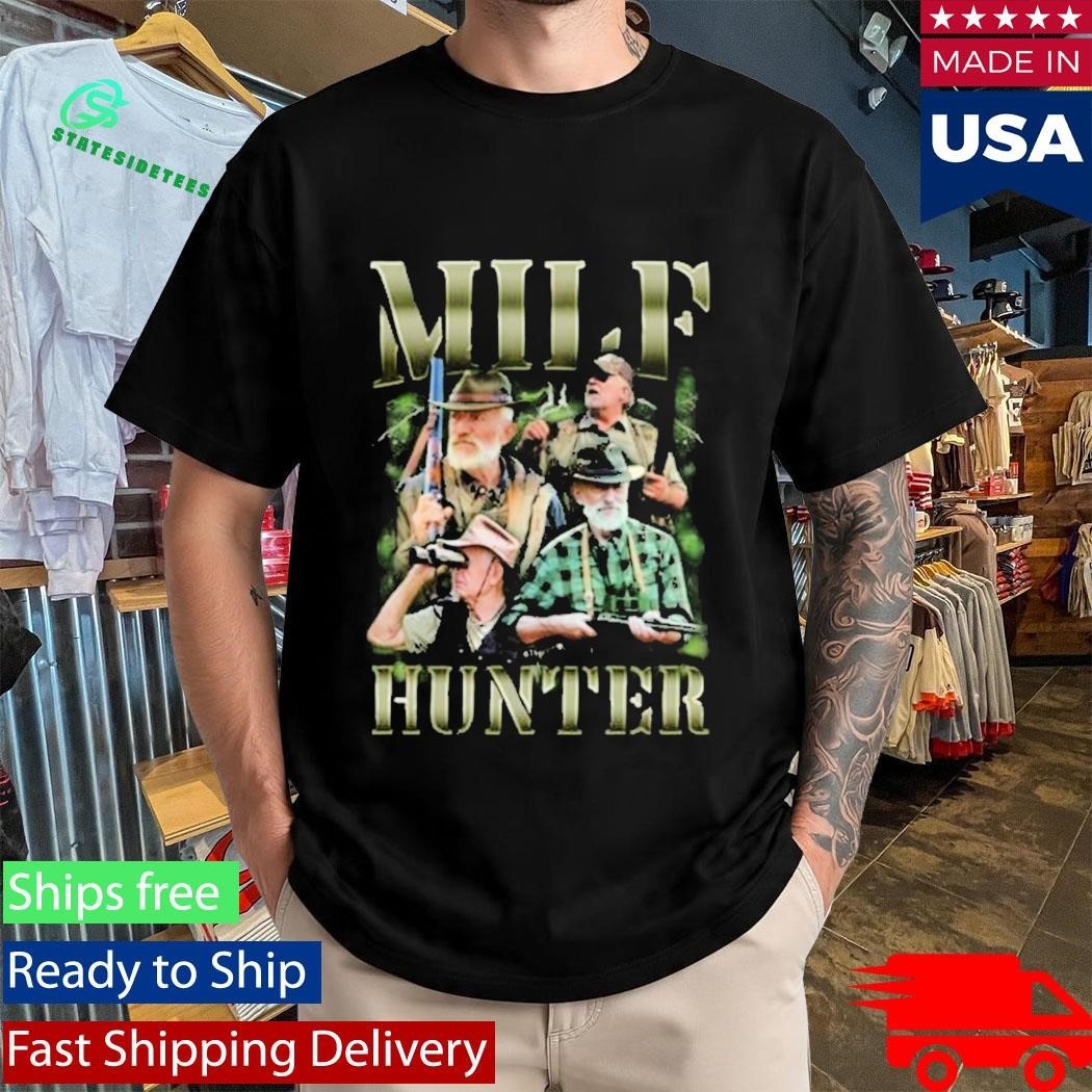 Lookhuman Milf Hunter Shirt Unisex , , , Long Sleeve Tee