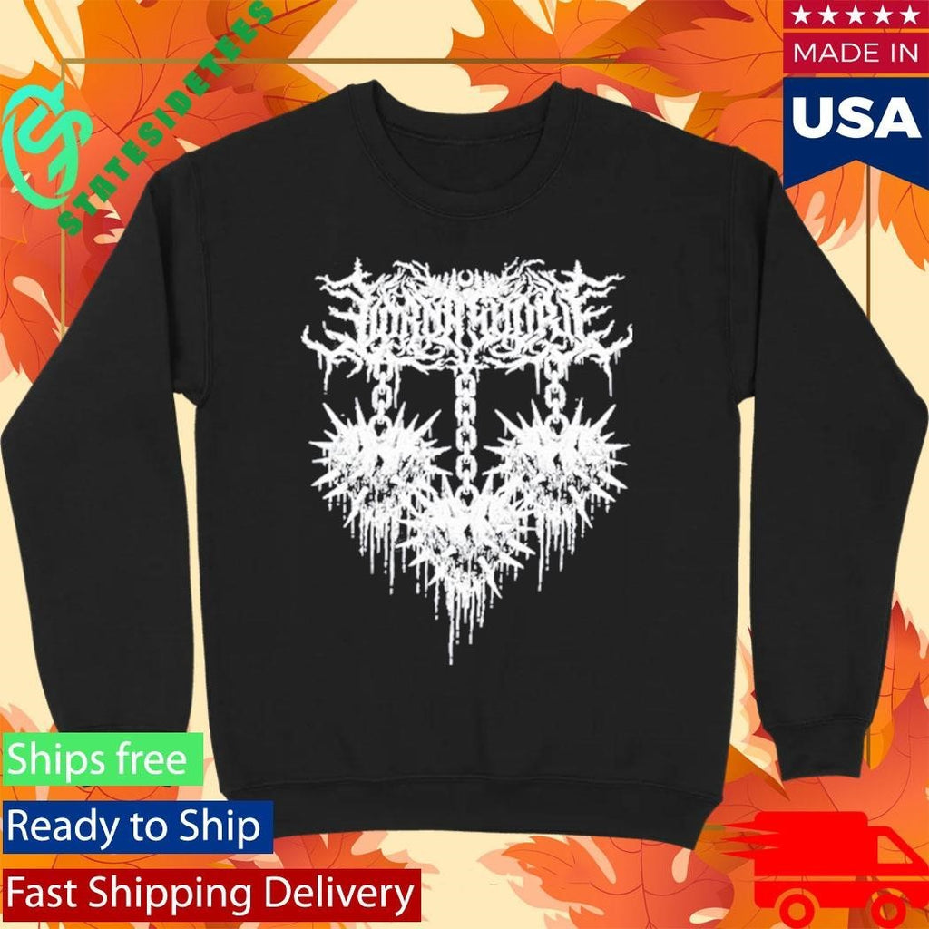 Lorna Shore Spiked Heart Shirt Unisex , , , Long Sleeve Tee