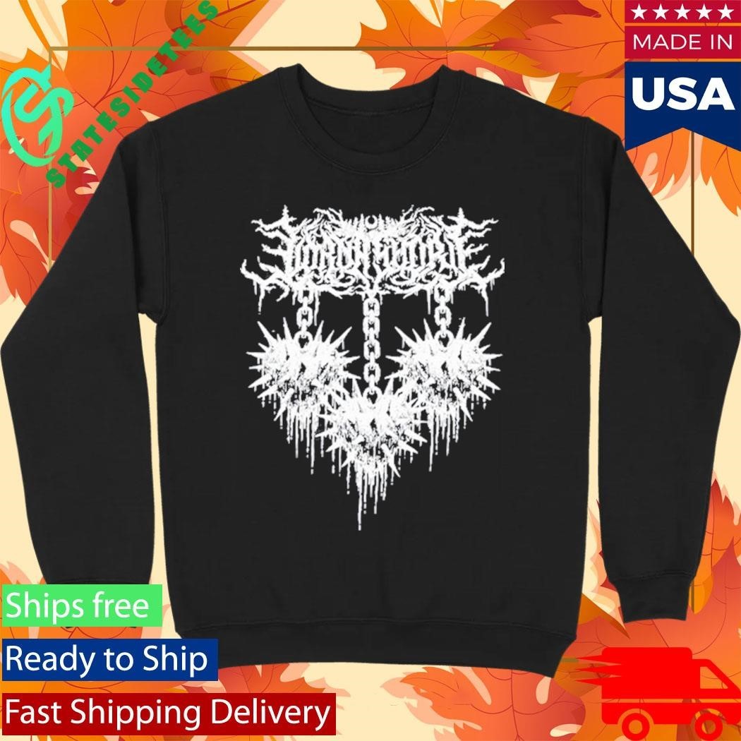 Lorna Shore Spiked Heart Shirt Unisex , , , Long Sleeve Tee