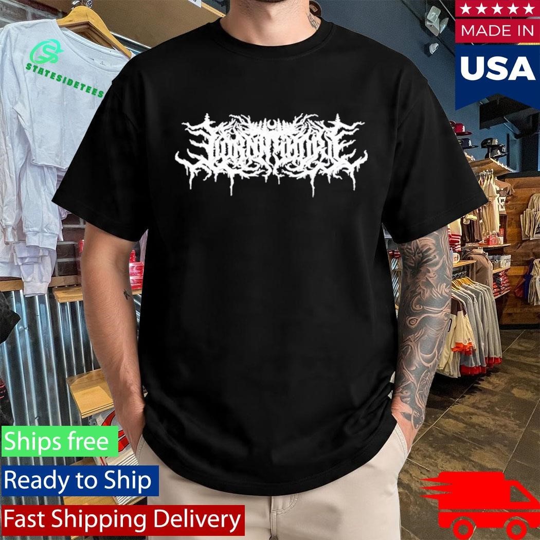 Lorna Shore White Logo Puff Shirt Unisex , , , Long Sleeve Tee