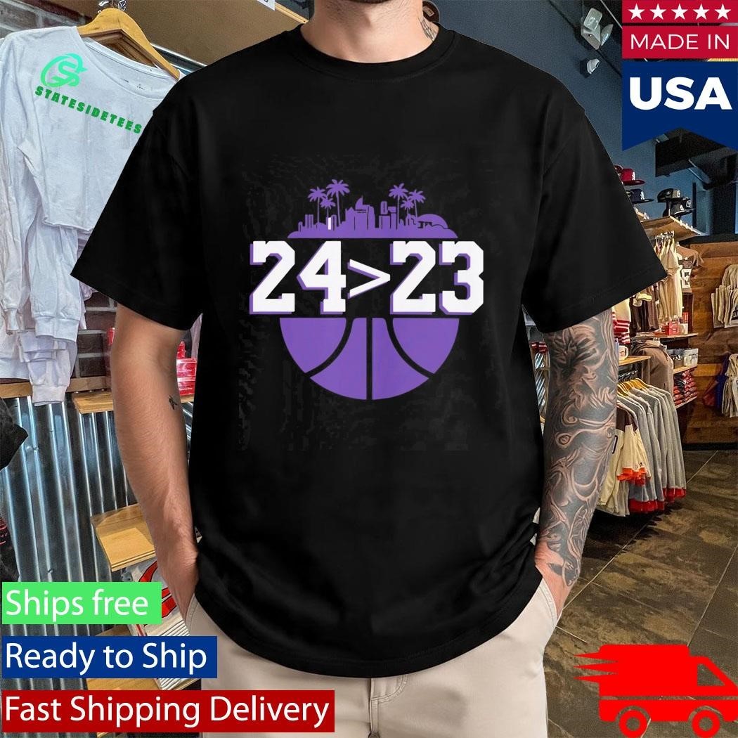 Los Angeles Lakers 24 Over 23 Shirt Unisex , , , Long Sleeve Tee