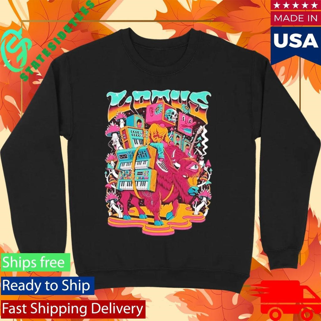 Lotus Band Bison Shirt Unisex , , , Long Sleeve Tee